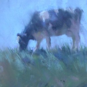 Grazende koe – Pastel VERKOCHT